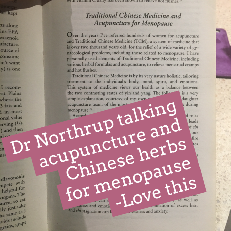 Recommending Acupuncture and Chinese herbs for Menopause Recommending Acupuncture and Chinese herbs for Menopause